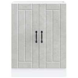 Berkfield Home Sink Base Cabinet Lucca Concrete Grey Engineered Wood - thumbnail 4