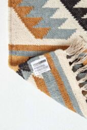 Homescapes Agra Handwoven Pattern Kilim Wool Hall Runner, 66 x 200 cm - Size: 66 cm x 200 cm - thumbnail 5