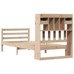 Berkfield Home Bookcase Bed without Mattress 100x200 cm Solid Wood Pine in Brown - thumbnail 6