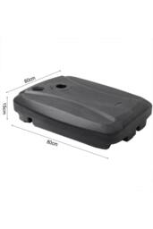 ExtraStar Parasol Base with Wheels Water Sand Fill 60L in Black - thumbnail 3