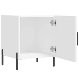 Berkfield Home Modern Bedside Cabinets 2 pcs White 40x40x50 cm Engineered Wood - Size: 40 x 40 x 50 cm - thumbnail 8