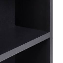Wyld and Coco Black Wall Mounted Bathroom Mirror and Shelves W60 x D14 x H54cm - thumbnail 8