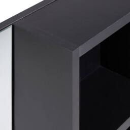 Wyld and Coco Black Wall Mounted Bathroom Mirror and Shelves W60 x D14 x H54cm - thumbnail 6