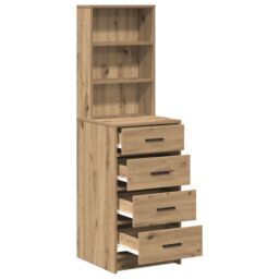 Berkfield Home Highboard Artisan Oak 40x41x135 cm Engineered Wood in Brown - Size: 40 x 41 x 135 cm - thumbnail 5