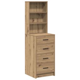 Berkfield Home Highboard Artisan Oak 40x41x135 cm Engineered Wood in Brown - Size: 40 x 41 x 135 cm - thumbnail 2