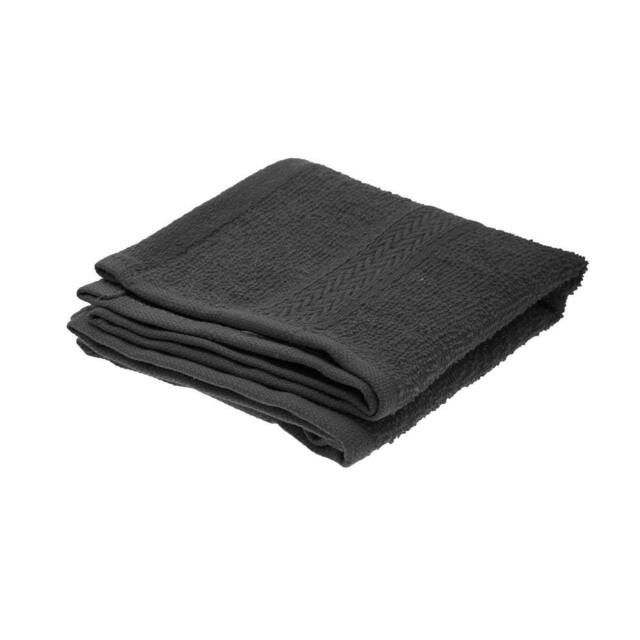 Jassz Plain Guest Hand Towel (350 GSM) in Black - image 1
