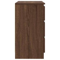 Berkfield Home Sideboard with Drawer Brown Oak 71x35x65 cm Engineered Wood - Size: 71 x 35 x 65 cm - thumbnail 7