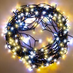 Shatchi 500LEDs Christmas Tree Fairy String Lights 50m Lit - Multifunction 8 Light Modes Indoor/Outdoor in Yellow