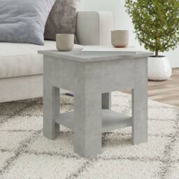 Berkfield Home Coffee Table Concrete Grey 40x40x42 cm Engineered Wood - Size: 40 x 40 x 42 cm