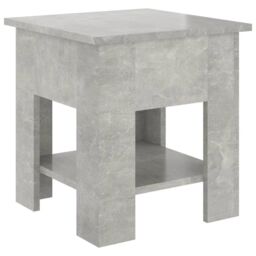 Berkfield Home Coffee Table Concrete Grey 40x40x42 cm Engineered Wood - Size: 40 x 40 x 42 cm - thumbnail 2