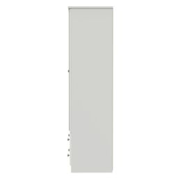 Ready Assembled 2 U Stirling Tall 2 Door 2drw Mirrored Wardrobe (Ready Assembled) in Cream - thumbnail 2