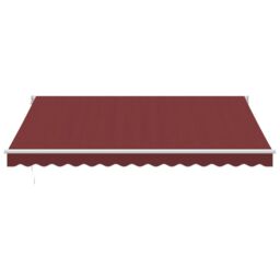 Manual Retractable Awning Burgundy 400x300 cm - thumbnail 4