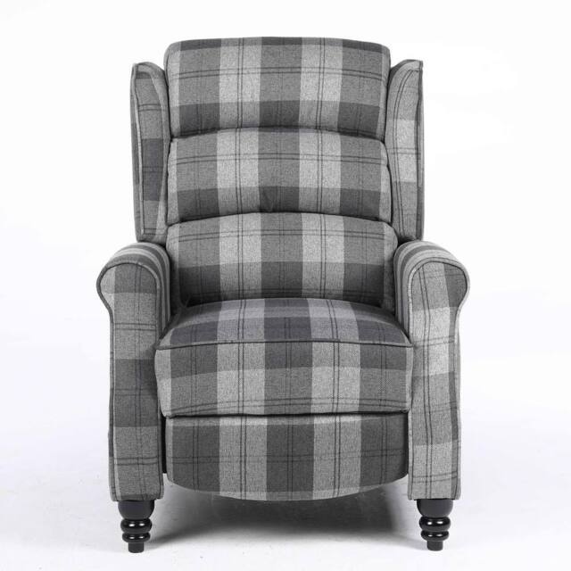 SquareBoxx Balmoral Premier Recliner Armchair in Grey - image 1