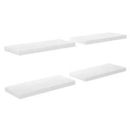 Berkfield Home Floating Wall Shelves 4 pcs High Gloss White 60x23.5x3.8 cm MDF