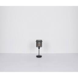 Netlighting Gorley Bar Pendant Matt Black Blackberry Glass Shade 4x E27 - thumbnail 6