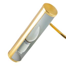 Happy Homewares Classic Traditional Adjustable Picture Wall Light with Swan Neck & Switch Button in Gold - thumbnail 5