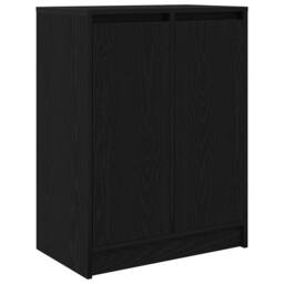 Berkfield Home Sideboard Black Oak 57x34x76 cm Engineered Wood - Size: 57 x 34 x 76 cm - thumbnail 3