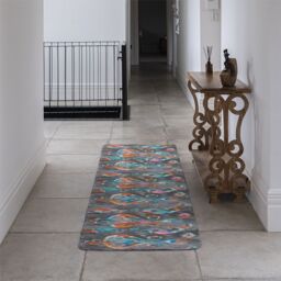 Benjamin Tate Design Trendy Tribal Pattern In Watercolour Style Runner Rug in Natural - Size: 67 cm x 230 cm - thumbnail 3