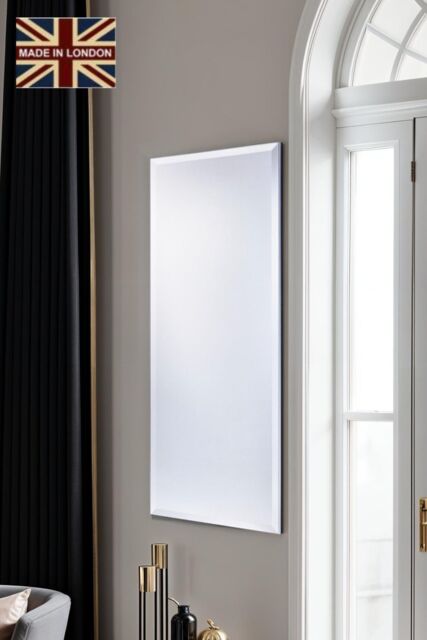 Yearn Mirrors Yearn Minimal dressing Mirror Bevelled 122x46 in Metallic Silver - image 1