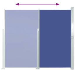 Berkfield Home Retractable Side Awning 140 x 300 cm Blue - thumbnail 6