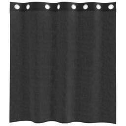 Berkfield Home Voile Curtains with Grommets 2 pcs Black 140x140 cm - thumbnail 4