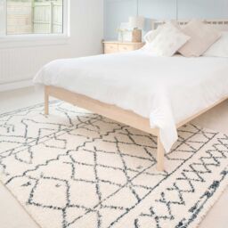 Kukoon Cream Beige Scandi Boho Plush Shagg Deep Pile Living Room Area Rug - Size: 60 cm x 240 cm - thumbnail 5