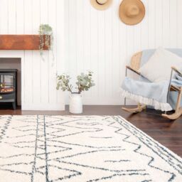 Kukoon Cream Beige Scandi Boho Plush Shagg Deep Pile Living Room Area Rug - Size: 60 cm x 240 cm - thumbnail 4