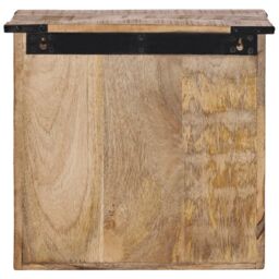 Berkfield Home Bedside Cabinet 40x30x37 cm Solid Wood Mango in Brown - Size: 40 x 30 x 37 cm - thumbnail 6
