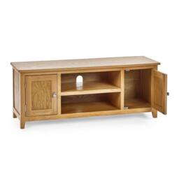 Cheshire Premium Kinloch Widescreen TV Unit in Oak in Light Oak - thumbnail 2
