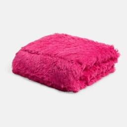 OHS Fluffy Fleece Sensory Sleep Therapy Weighted Blanket 150 x 200 cm 8kg in Bright Pink - Size: 150 cm × 200 cm - thumbnail 2