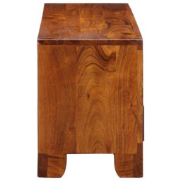 Berkfield Home TV Cabinet Multicolour 110x30x40 Solid Wood Acacia - thumbnail 6