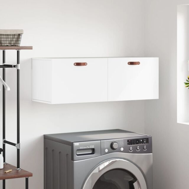 Berkfield Home Wall Cabinet White 100x36.5x35 cm Engineered Wood - image 1