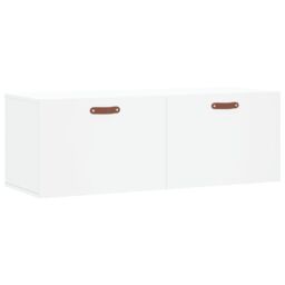 Berkfield Home Wall Cabinet White 100x36.5x35 cm Engineered Wood - thumbnail 2