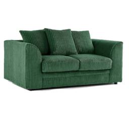 Furniture 786 Hannah Jumbo Cord 2 Seater Sofa in Green - thumbnail 2