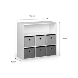 sweeek Children's storage unit with 6 baskets in Blue - thumbnail 5