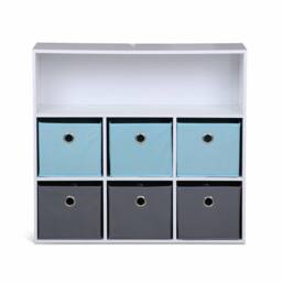 sweeek Children's storage unit with 6 baskets in Blue - thumbnail 6