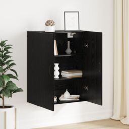 Berkfield Home Hanging cabinet Black oak 69.5 x 34 x 90 cm Engineered wood - thumbnail 4