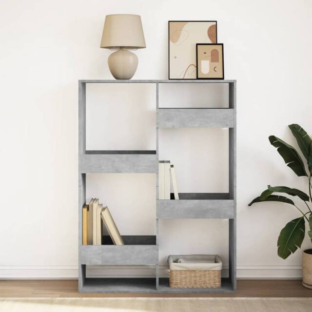 Berkfield Home Classic Bookcase Concrete Grey 100x33x135 cm Engineered Wood - Size: 100 x 33 x 135 cm - image 1