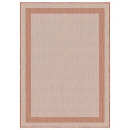 THE RUGS Reversible Outdoor Rugs in Bordered Design Duo Weave Collection in Charcoal - Size: 200 cm x 290 cm - thumbnail 4