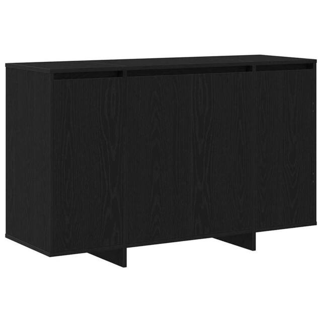 Berkfield Home Black Oak Sideboard Black oak Wood 120 x 41 x 75 cm - image 1