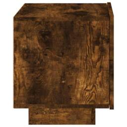 Berkfield Home Decorative Bedside Cabinet with LED Lights Smoked Oak 70x36x40.5 cm in Brown - thumbnail 8