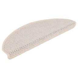 Berkfield Home Stair Mats Self-adhesive Sisal-Look 15 pcs 65x21x4 cm Berber in Cream - Size: Medium - thumbnail 3