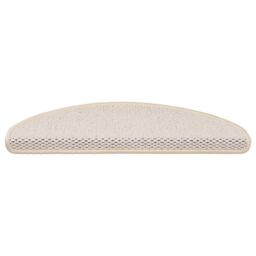Berkfield Home Stair Mats Self-adhesive Sisal-Look 15 pcs 65x21x4 cm Berber in Cream - Size: Medium - thumbnail 4