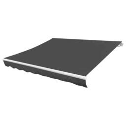 Berkfield Home Durable Awning Top Sunshade Canvas Anthracite 300x250 cm in Black - thumbnail 3