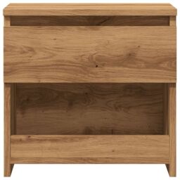 Berkfield Home Bedside Cabinet Artisan Oak 40x30x39 cm Engineered Wood in Brown - Size: 40 x 30 x 39 cm - thumbnail 4