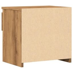 Berkfield Home Bedside Cabinet Artisan Oak 40x30x39 cm Engineered Wood in Brown - Size: 40 x 30 x 39 cm - thumbnail 6