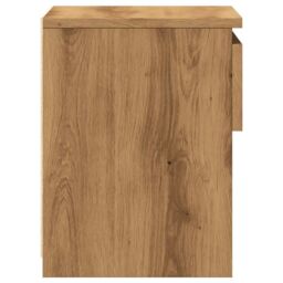 Berkfield Home Bedside Cabinet Artisan Oak 40x30x39 cm Engineered Wood in Brown - Size: 40 x 30 x 39 cm - thumbnail 5