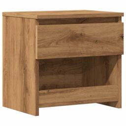 Berkfield Home Bedside Cabinet Artisan Oak 40x30x39 cm Engineered Wood in Brown - Size: 40 x 30 x 39 cm - thumbnail 2