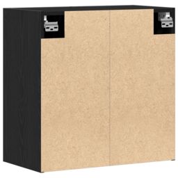 Berkfield Home Wall Cabinet Black Oak 60x31x70 cm Engineered Wood - Size: 60 x 31 x 70 cm - thumbnail 5