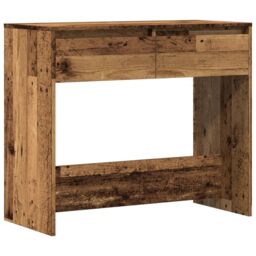 Berkfield Home Console Table Old Wood 89x41x76.5 cm Engineered Wood in Brown - thumbnail 2